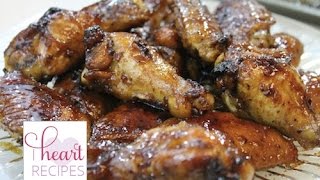 Honey Chipotle Chicken Wings  I Heart Recipes [upl. by Parrnell]