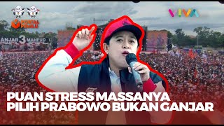 Puan Frustasi Ratusan Massa Kampanye Ganjar Sebut Prabowo [upl. by Juanita82]