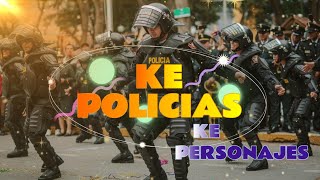 🚔💃 Policías se Unen al Ritmo de Ke Personajes ¡Oye Mujer 🎶🌟 [upl. by Vassily255]