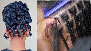 Do by yourself this knotless braids with curlyeasy method to follow [upl. by Meijer309]