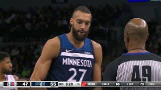 Le match de Rudy Gobert contre les Clippers  15012024 [upl. by Otsuaf]