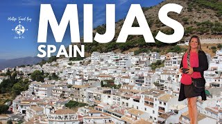 Beautiful MIJAS Costa del Sol 🌞🇪🇸  MALAGA SPAIN Day Trip [upl. by Atilahs114]