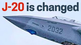 J20 is changed Design flaw fixed or an enhancement for this Chinese stealth fighter [upl. by Yrelav]