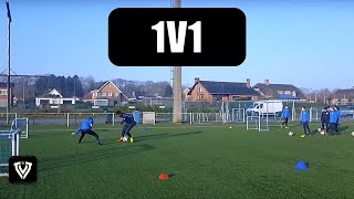 1V1 DRILLS  U9  U10  U11  U12  U13  U14  FOOTBALL  SOCCER  1V1 EXERCISES [upl. by Adnilg309]