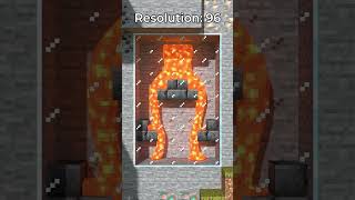 Satisfying Minecraft Lava Flow Simulation 🪣🔥 shorts [upl. by Yra]