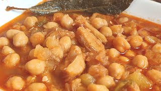 🤤GARBANZOS CON BACALAO 😋 El Dulce Paladar [upl. by Butterworth]