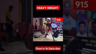 Heavy Weight Deadlift Competition Equipped Powerlifting Championship shortsfeed motivation [upl. by Kwapong]