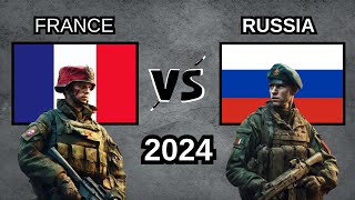 France vs Russia Military Power Comparison 2024 [upl. by Iarahs]