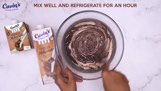 Chocolate Mousse with Cavins Milkshake  Quick amp Easy Recipe [upl. by Celestyn]