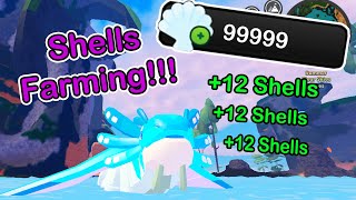 Great Method to Farm Shells  Creatures Of Sonaria [upl. by Sharline]