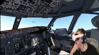 PMDG 737600 in VR  Meta Quest 3  Microsoft Flight Simulator VR Experience msfs2020 metaquest3 [upl. by Ardnuahsal]