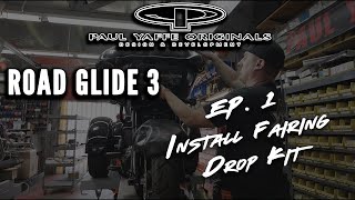 Road Glide 3 PART 1  INSTALLING THE FAIRING DROP BLOCK KIT [upl. by Ela61]