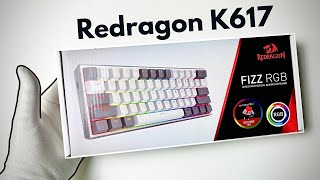 Redragon K617 Fizz Mechanical Keyboard Unboxing  Gameplay [upl. by Ainehs]