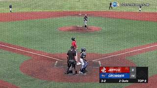 NJCAA REGION 16 BASEBALL TOURNAMENT 2024  Crowder vs JeffCo  51124 Game 1 [upl. by Hpejsoj]