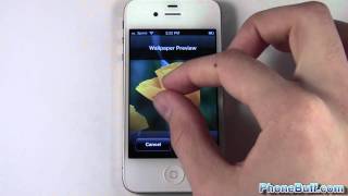 How To Set A Wallpaper On The iPhone [upl. by Anatnom]