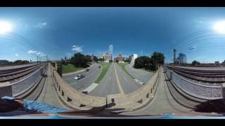 Overpass amp Grassy Knoll Views of Dealey Plaza in 360 VR [upl. by Aikemit]