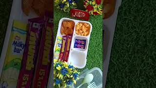 Lunch box idea🥰🥰 Part155Chips lunch box idea🥰🥰kurkurelayschocolate 🍫yt shorts [upl. by Aieki524]