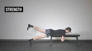 Single Leg Bench Hip Extension [upl. by Enilesor]