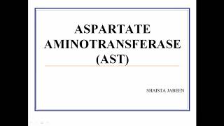 Aspartate Aminotransferase AST  Clinical Significance of Diagnostic Enzymes Medical Biochemistry [upl. by Venable]