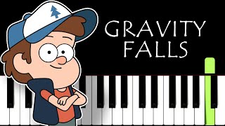 Gravity Falls Opening Theme Weirdmageddon  Piano Tutorial [upl. by Atkinson]