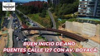 VOLANDO EN DRONE 4K  BUEN INICIO DE AÑO  PUENTES CALLE 127 CON AV BOYACA [upl. by Leavitt31]