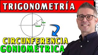 Circunferencia GONIOMÉTRICA Teoría y EJERCICIOS de EXAMEN [upl. by Ellemac181]