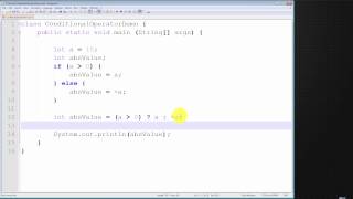 Java Tutorial  How to use Conditional Operator [upl. by O'Carroll]