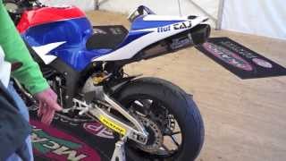 A Walk Round Michael Dunlops Honda CBR 600 RR 2013 TT Winning Bike [upl. by Lorrac]