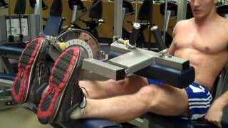 How To Seated Leg Curl Cybex [upl. by Adnohrahs]