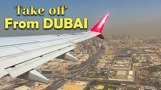 Take off from Dubai Airport  Spicejet Flight Amazing View [upl. by Bazar]