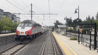 Caltrain Gallery Car 4009 Cab Ride on Train 107 San Jose to San Francisco 71024 [upl. by Fife686]