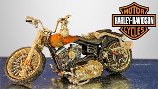 Man Restores Old Classic Motorcycle Back to New  Harley Davidson [upl. by Tips5]