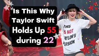 Taylor Swift Holds Up 55 During 22 Full Theory taylorswift theerastour swifties [upl. by Llyrat854]