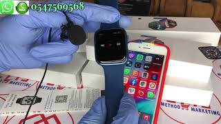 How to connect T500 Plus Max Smartwatch to your Phone Series 7 Clone BT CallsMusic Custom Dials [upl. by Gnel]