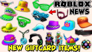 ROBLOX NEWS NEW FREE ITEMS WITH GIFT CARDS [upl. by Nnahgiel42]