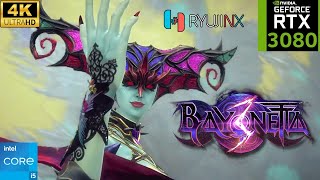 Bayonetta 3 RYUJINX RTX 3080 10GB  i5 13500 4K Gameplay [upl. by Stag]