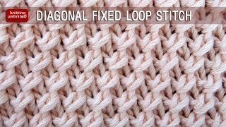 Diagonal Fixed Loop Stitch [upl. by Airoled]