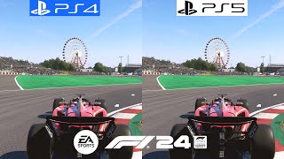 F1 24 PS4 vs PS5  Graphics Comparison  Framerate  4K  Loading Times  60FPS  120FPS [upl. by Nilram]