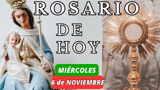 ❤️SANTO ROSARIO de HOY MIÉRCOLES 6 de NOVIEMBRE🙏MISTERIOS GLORIOSOS🙏Frente al SANTÍSIMO SACRAMENTO [upl. by Sito]