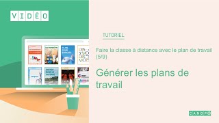 Faire classe à distance avec le plan de travail 59 [upl. by Wehtam]