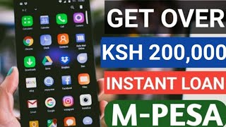 Get KSH200000 cash Loan through Mpesa Kenyaget loan in appHow to get loans with listen on CRB [upl. by Katzman941]