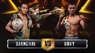 Saenchai vs Bovy  KNOCKOUT  Full Muay Thai Fight [upl. by Kado]