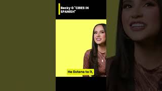 💧🔥 Becky G quotCRIES IN SPANISHquot Letra Oficial Y Significado shorts genius lyrics beckyg [upl. by Carolee537]