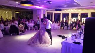 Pyrgos restaurantSantorini Most Amazing Wedding First Dance [upl. by Cathlene]