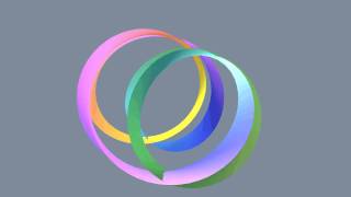 Spirograph animation in 3D with threefold symmetry  made with Lissajous 3D [upl. by Rosabelle]