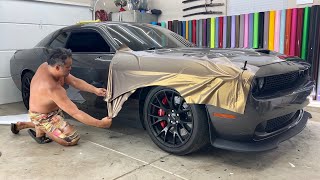 SHADOW GOLD Challenger Hellcat ASMR Wrap Guide  The Hardest Parts In REAL TIME [upl. by Monney]