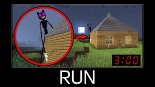 Minecraft wait what meme part 335 Realistic Scary Carton Cat [upl. by Latnahs884]