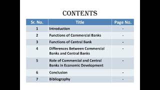 quotFunctions Of Commercial Bank And Central Bankquot Project of Economics Class XII AHSECCBSE 202425 [upl. by Enyawad]