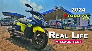 NEW TVS NTORQ XT 125 Mileage Test  Real Life Mileage Test ntorqxt mileage ntorq subscribe [upl. by Anneh]