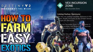 Destiny 2 How To Farm New EXOTICS The EASY Way Neomuna Exotic Event Guide [upl. by Naelopan999]